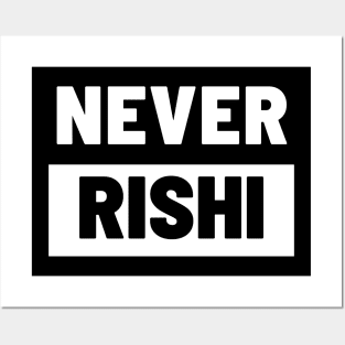 Political T-Shirts UK - Never Rishi Posters and Art